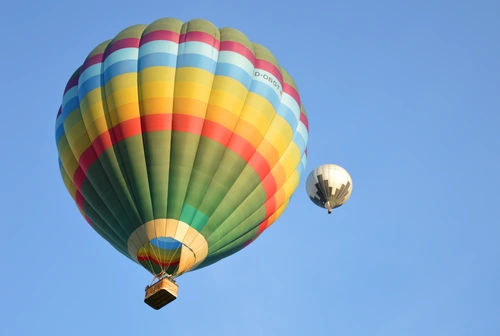 воздушный шар, небо, полет, транспорт, шар, голубые, разноцветные, цветные